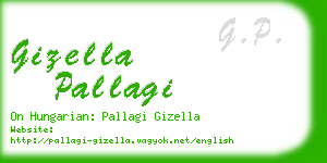 gizella pallagi business card